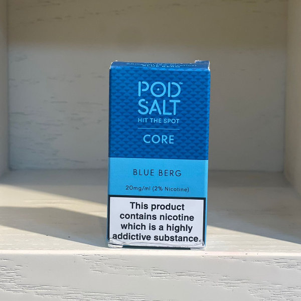 سائل إلكتروني بنكهة توت البلو بجر من POD SALT 