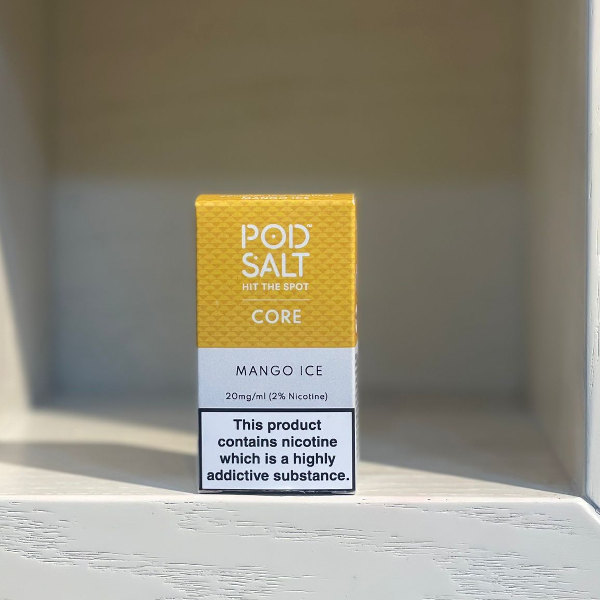 سائل إلكتروني بنكهة المانجو المثلج من POD SALT 