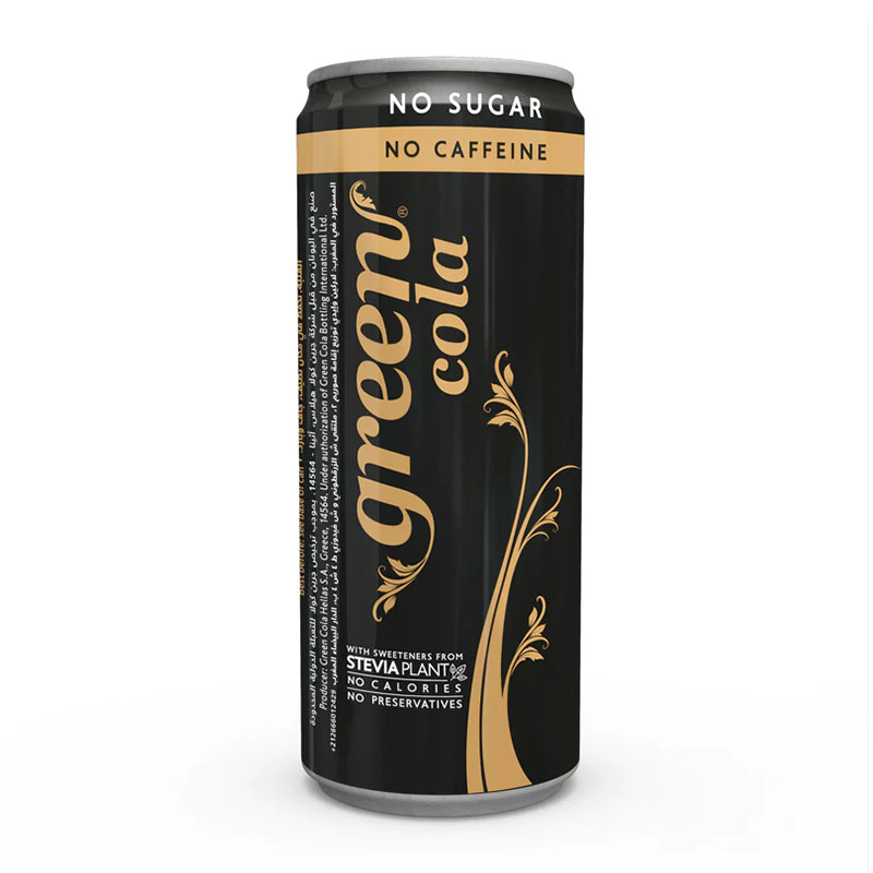 Green Cola مشروب غازي قليل السعرات الحرارية خالي من الكافيين 330مل