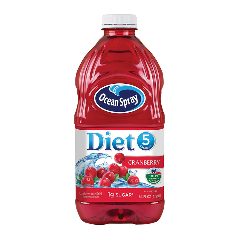 Ocean Spray عصير كرانبيري منخفض السعرات 1.89لتر