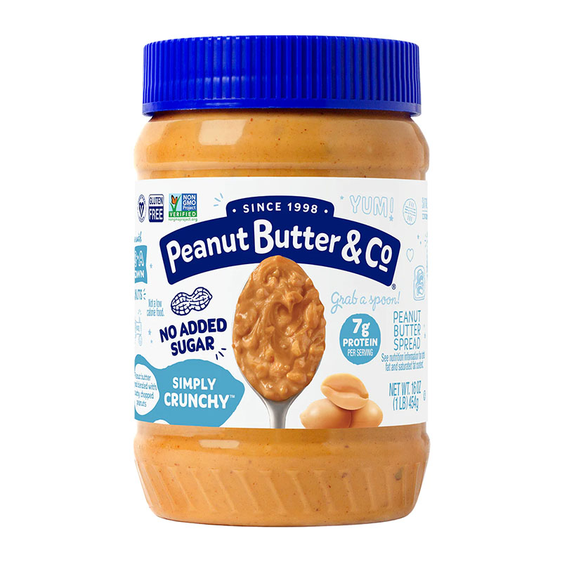 Peanut Butter & Co زبدة الفستق الخشنة بدون سكر مضاف 454غ