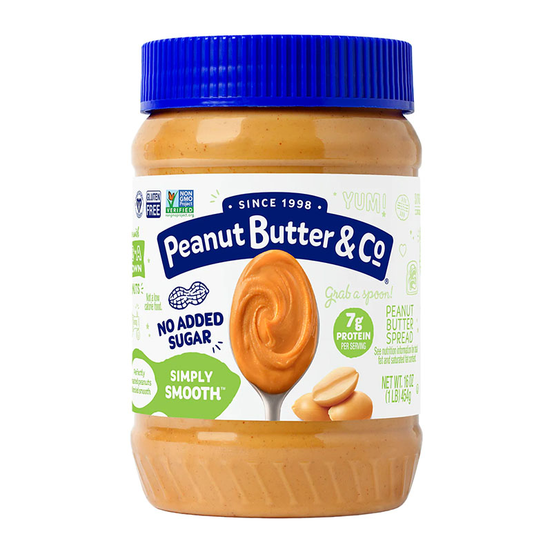 Peanut Butter & Co زبدة الفستق الناعمة بدون سكر مضاف 454غ