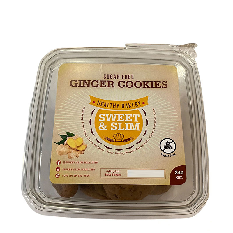 Sweet & Slim كوكيز بالزنجبيل بدون سكر 240غ