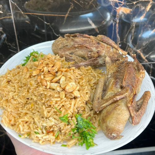 زغلولين محشية مع رز ولبن وشوربة